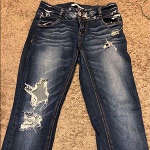 Refuge Skinny Distressed Jeans